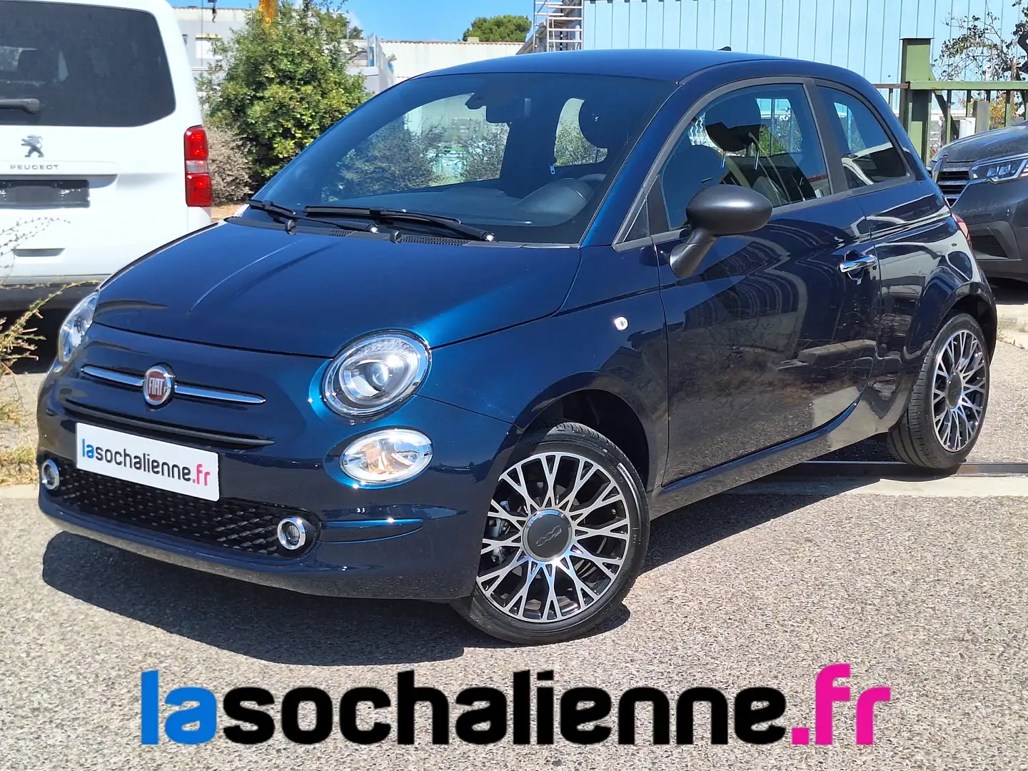 Fiat 500 1.0 70 ch Hybride BSG S/S Bleu - 1