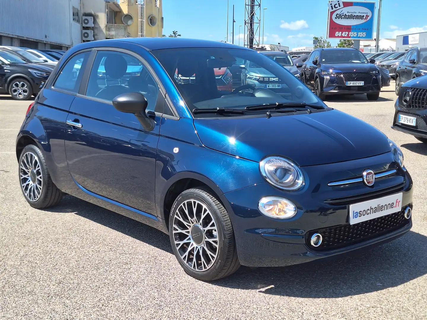 Fiat 500 1.0 70 ch Hybride BSG S/S Bleu - 2