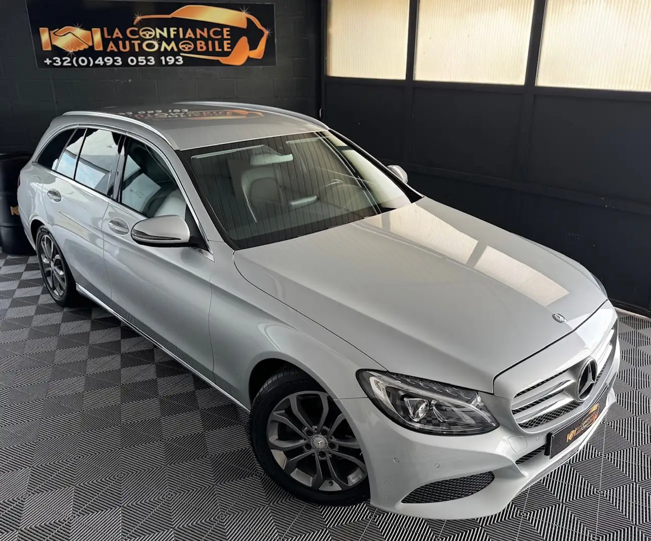 Mercedes-Benz C 200 d Break Automatique 1er Prop Garantie 12 mois Gri - 1