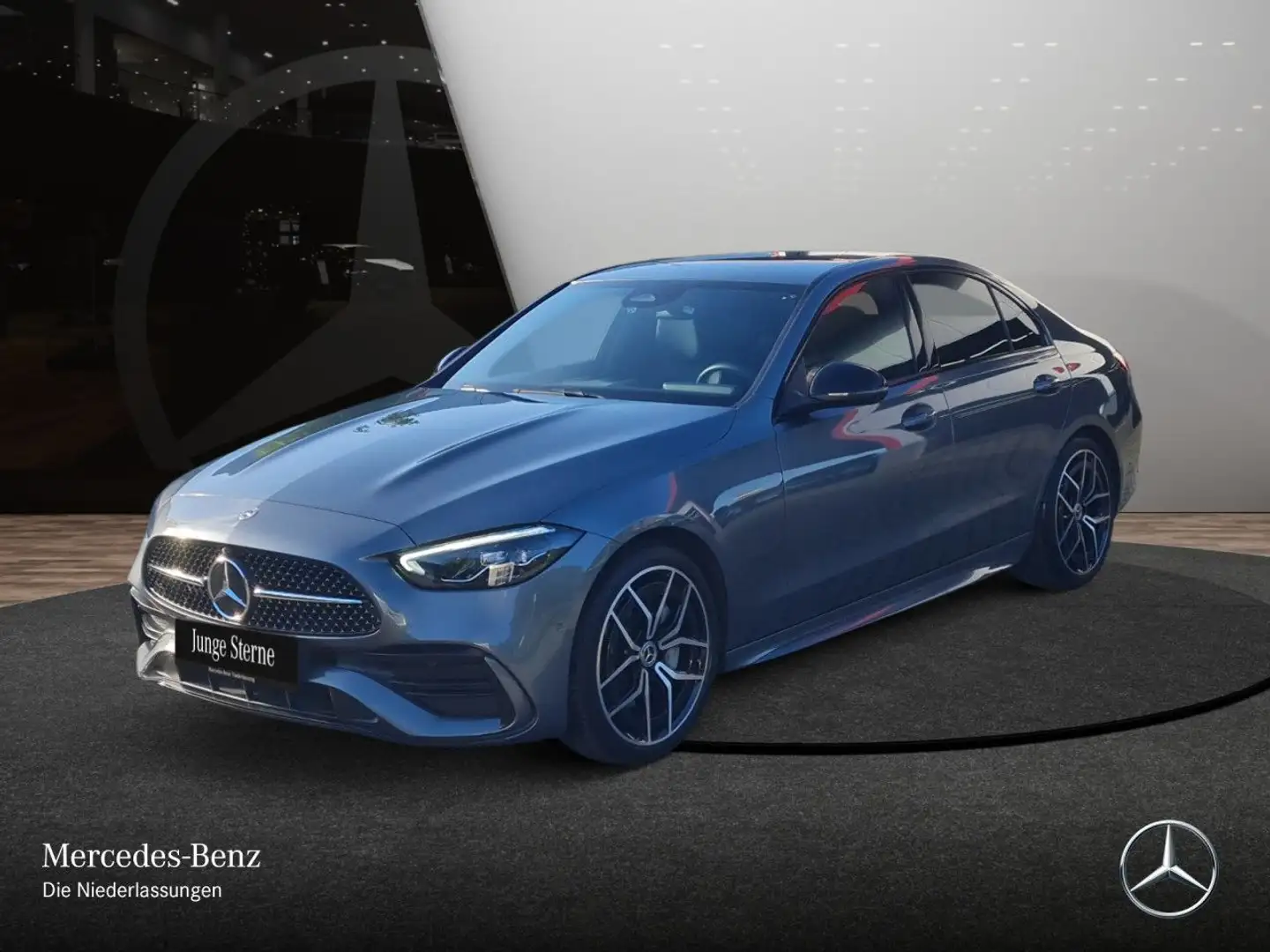 Mercedes-Benz C 180 AMG+NIGHT+360+LED+KEYLESS+9G Grau - 2