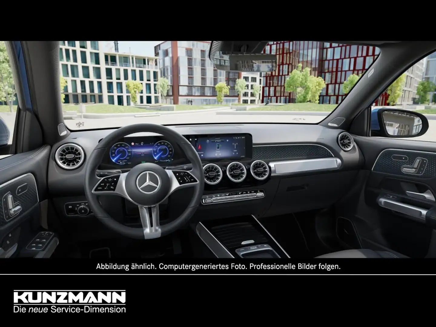 Mercedes-Benz EQB 350 4M Progressive Distronic Memory AHK 360° Bleu - 2