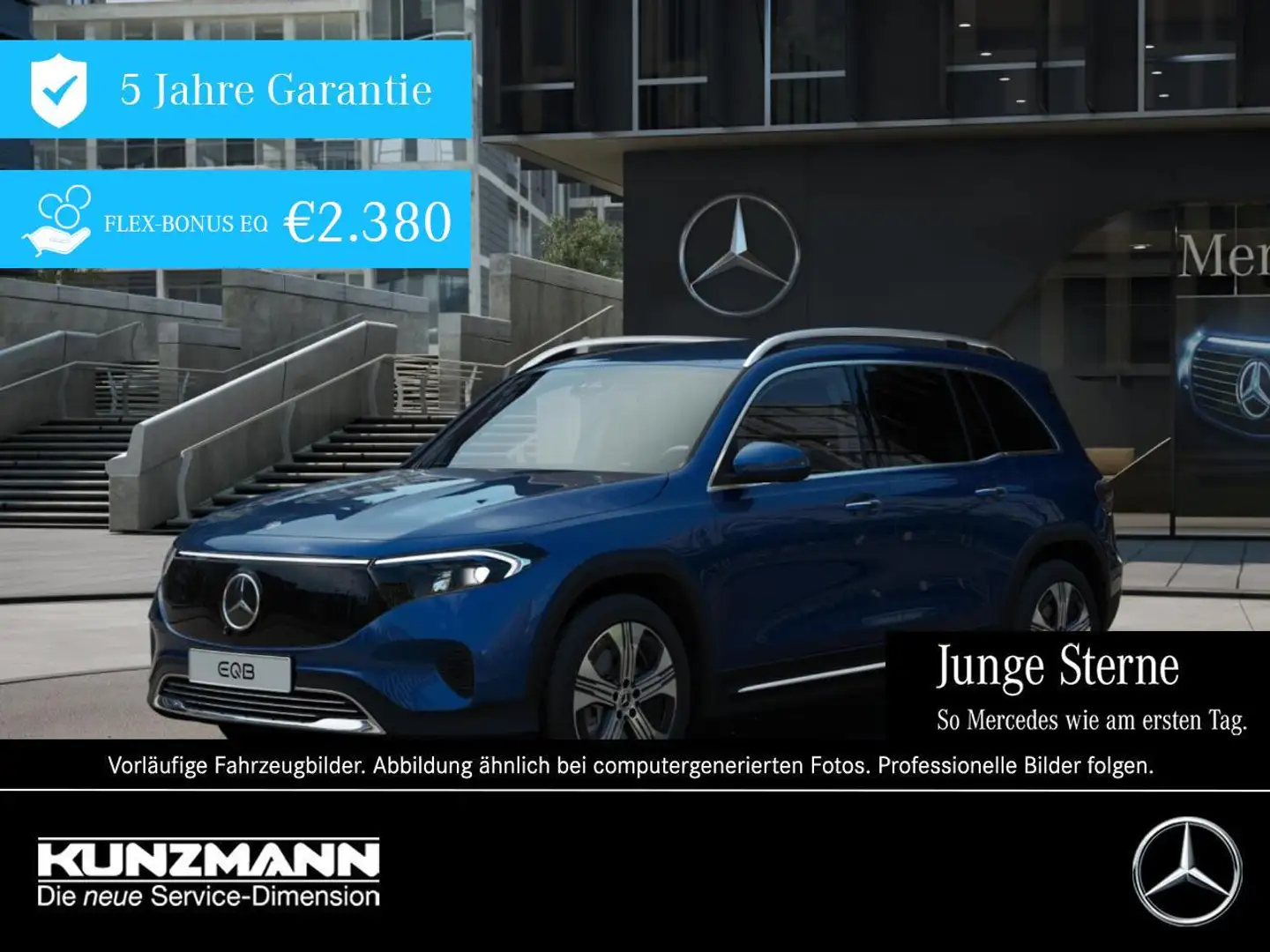 Mercedes-Benz EQB 350 4M Progressive Distronic Memory AHK 360° Bleu - 1