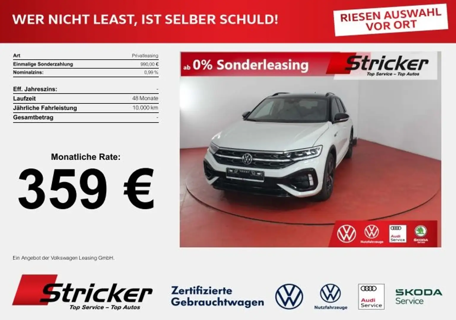 Volkswagen T-Roc R 300 PS RFK NAVI ,,Easy Open & Close'' WR Gris - 1