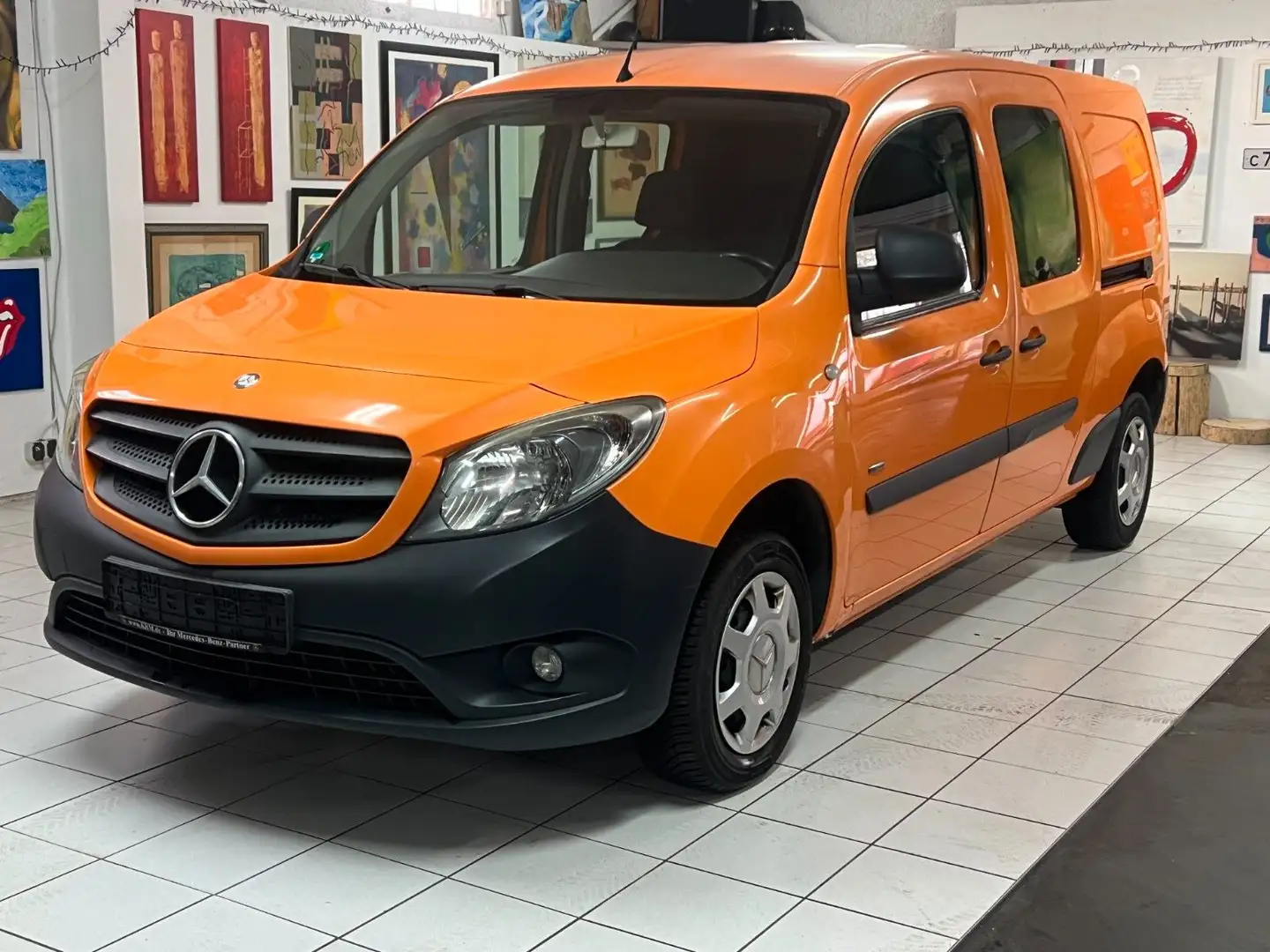 Mercedes-Benz Citan Mixto 109 CDI extralang Klima 1 Hand Orange - 1