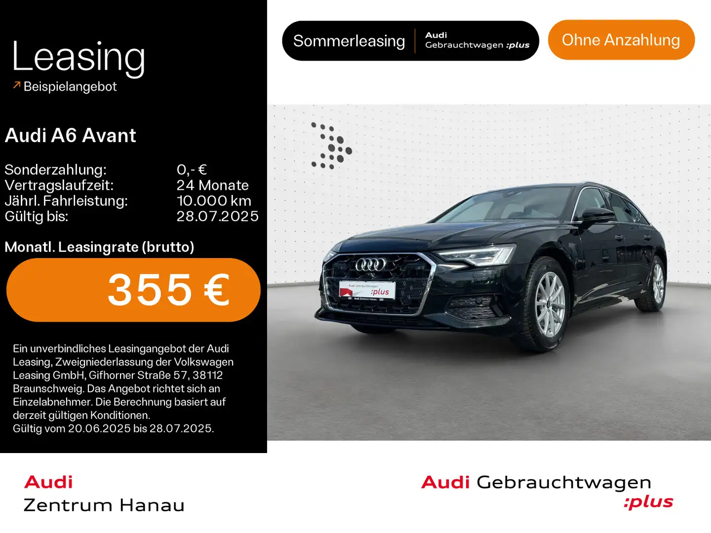 Audi A6 45 TFSI advanced*NAVI-PLUS*MATRIX*LEDER Schwarz - 1