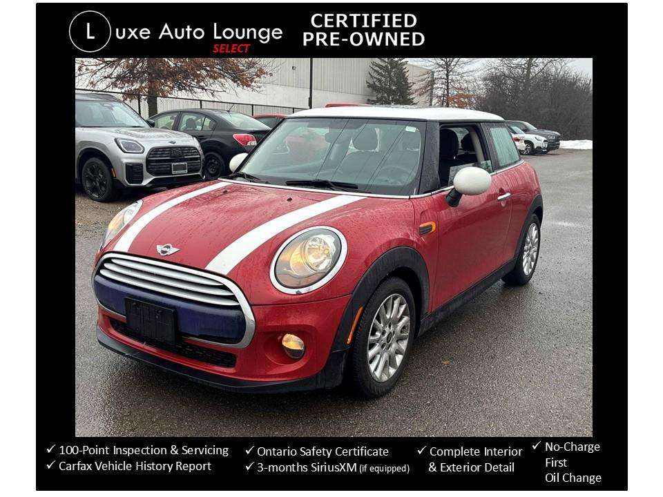 2015 MINI 3 Door AUTO, ONLY 82K!! SUNROOF, LEATHER, HEATED SEATS!