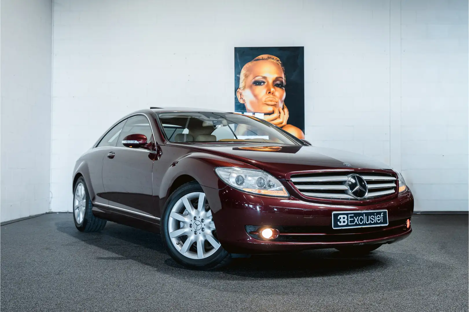 Mercedes-Benz CL 500 V8 Coupe Icoon; Youngtimer, NL-auto Rosso - 1