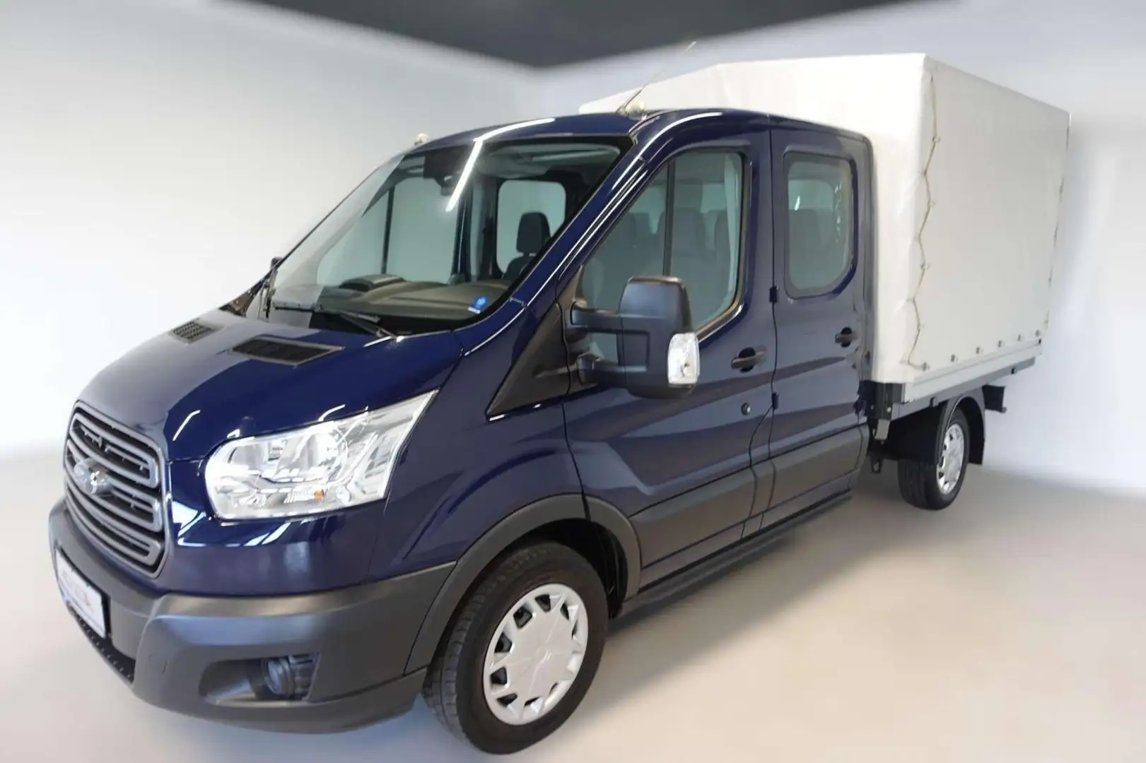 Ford Transit 310 L2 Doppelkabine Plane Klima Sitzheiz Blau - 1
