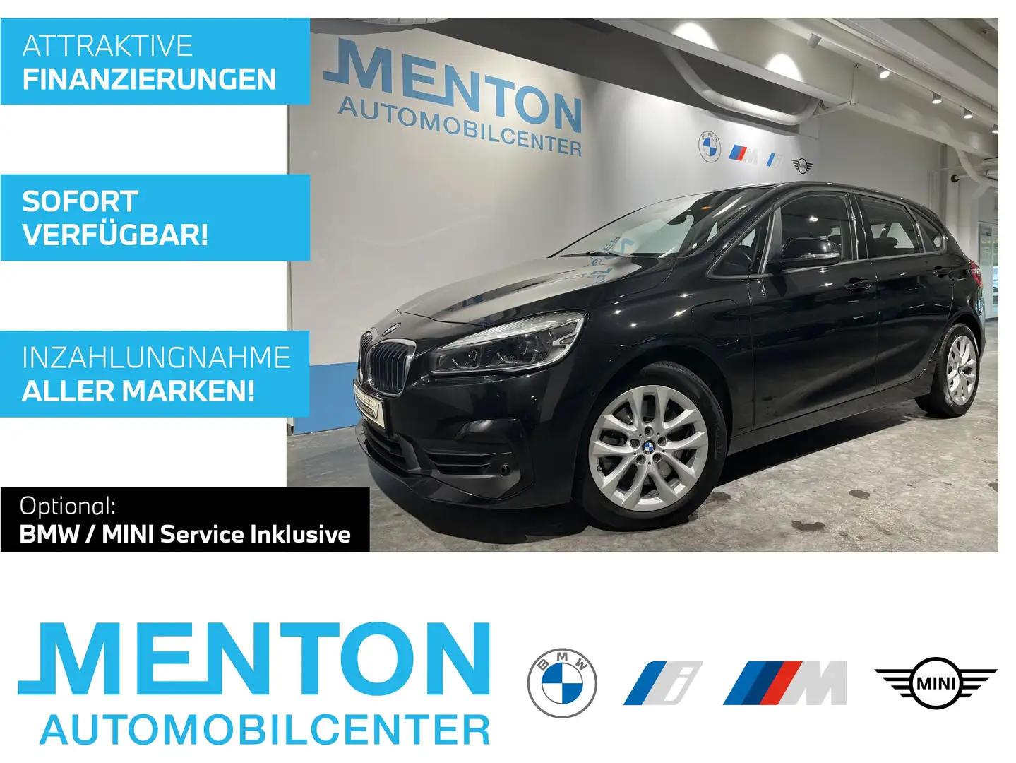 BMW 225 xe LED/Sportsitze/Navi/aut.Heckkl. Schwarz - 1