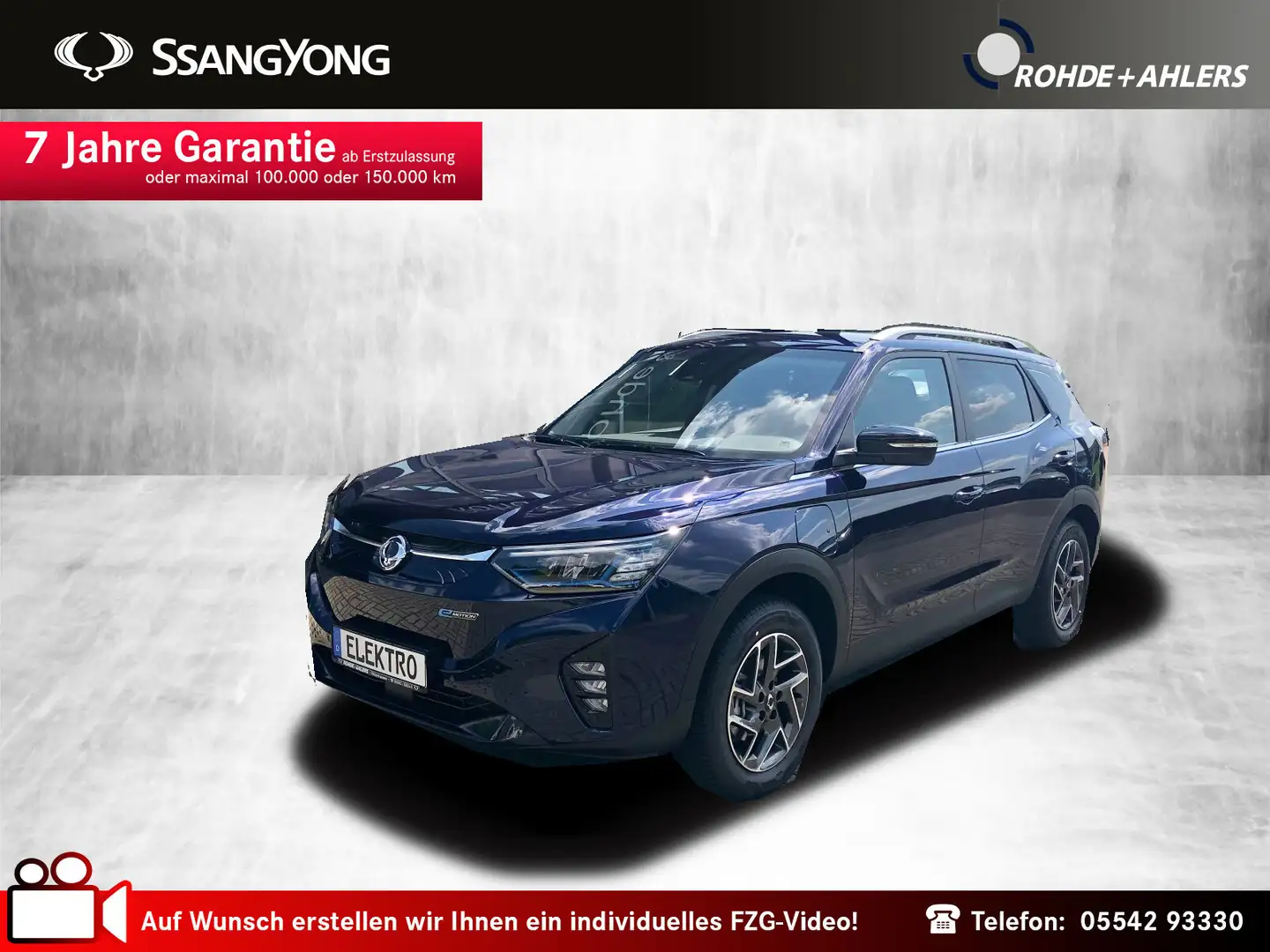 SsangYong Korando Korando e-Motion TITANIUM +LEDER+ABSTANDSPILOT NSW plava - 1