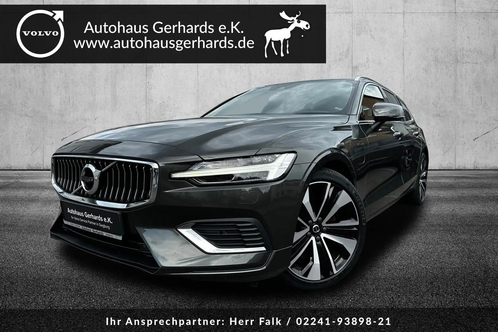 Volvo V60 T6 AWD Inscription L Range,Leder,LED,Keyless Grau - 1