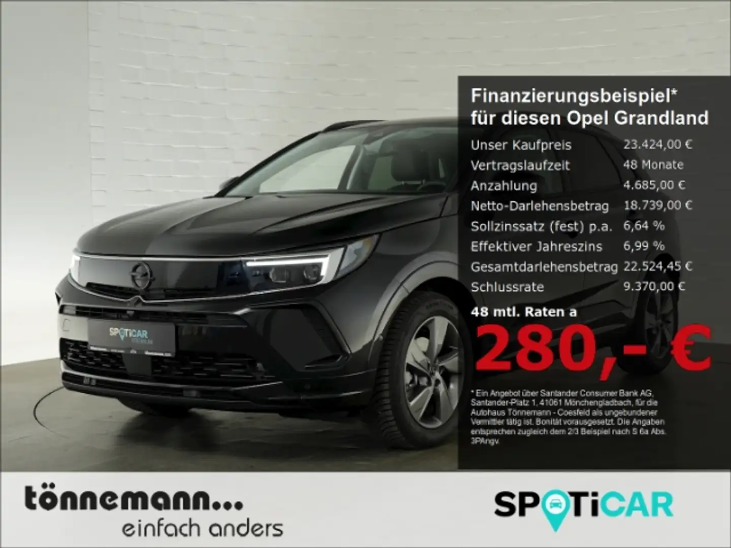 Opel Grandland GS+LED+NAVI+360 GRAD KAMERA+SITZ-/LENKRADHEIZUNG+K Schwarz - 1