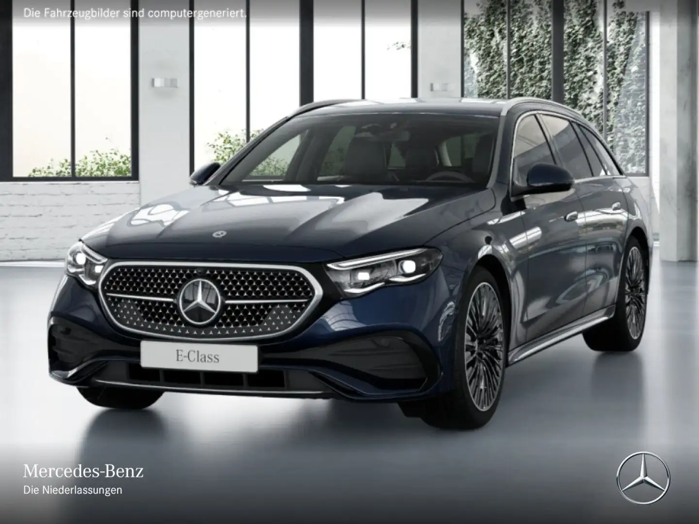 Mercedes-Benz E 220 d T AMG 360° Burmester Distr. AHK Totwinkel Blau - 2