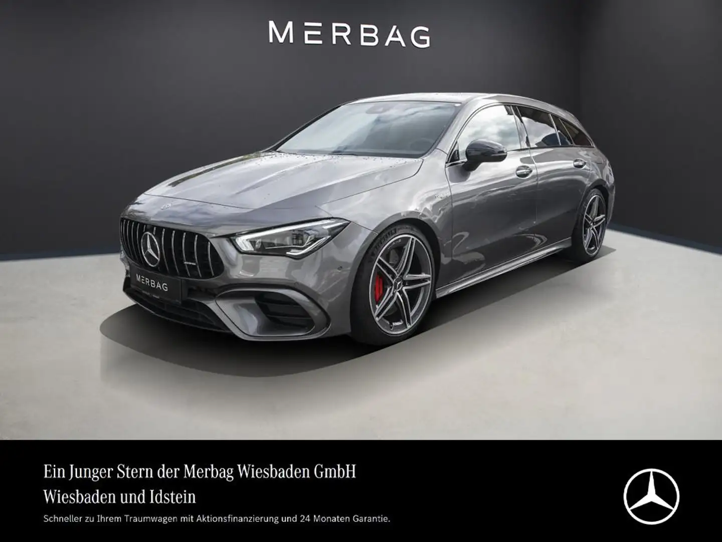 Mercedes-Benz CLA 45 AMG S 4M SB PAN SITZKLIMA MULTIBEAM NIGHT Gris - 1