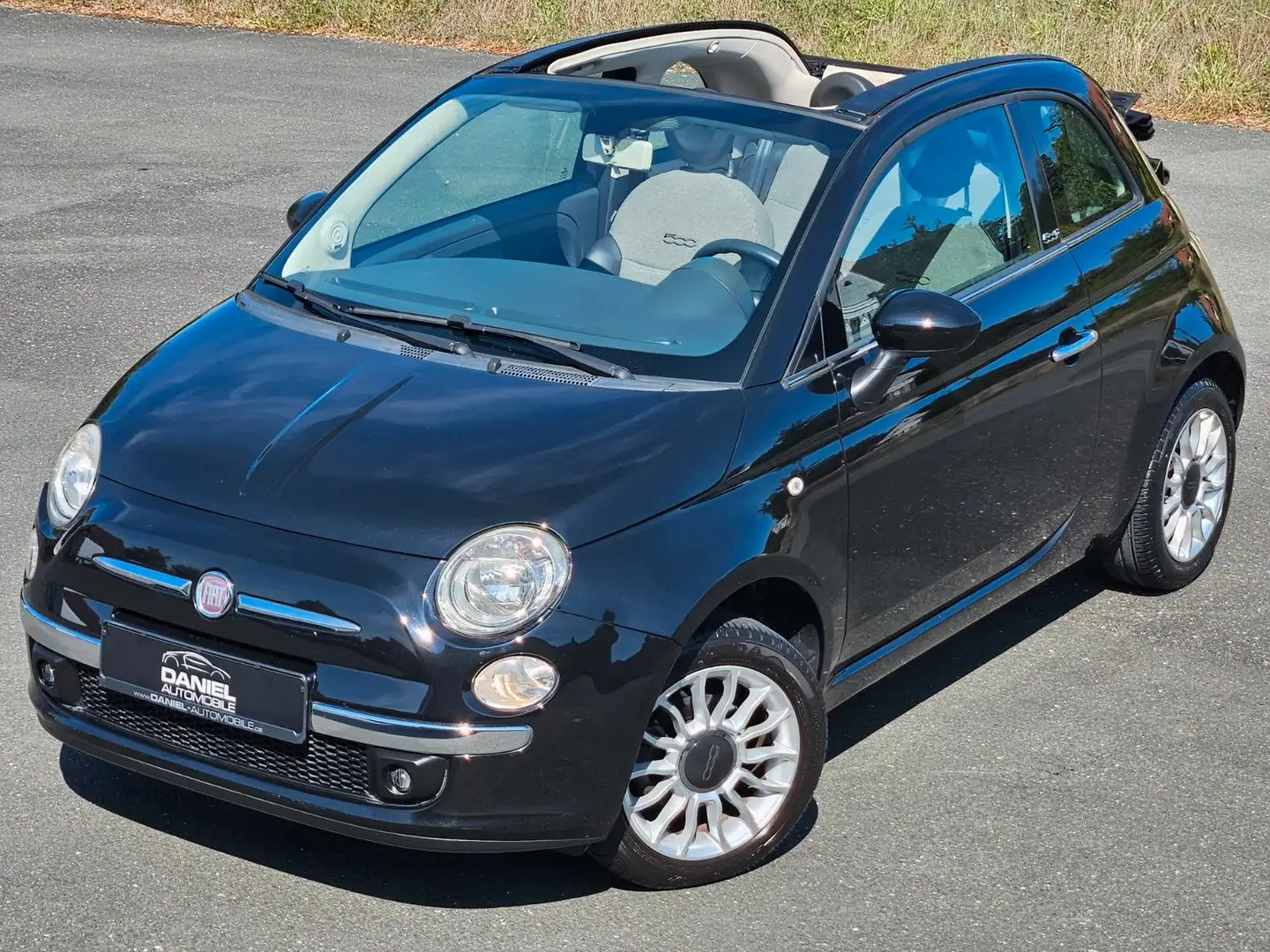 Fiat 500C Lounge+KLIMA+LEDER+ALU+101 PS+EURO 5 Schwarz - 2
