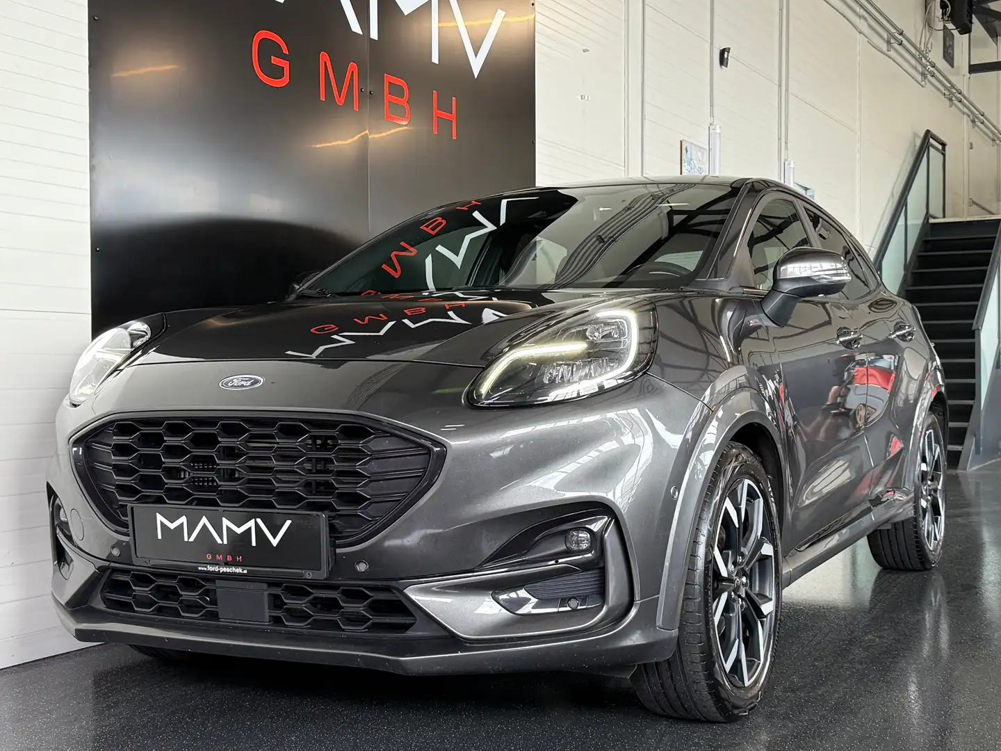 Ford Puma 1,0 EcoBoost Hybrid ST-Line X Finanzierung Grijs - 1