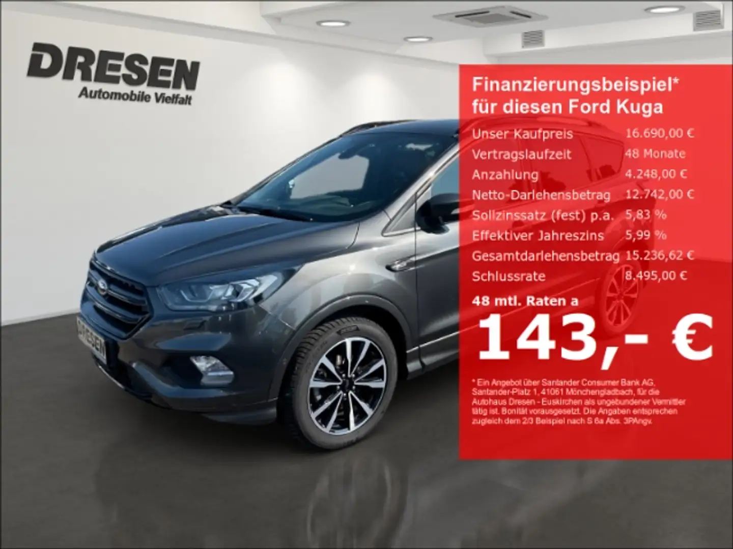 Ford Kuga ST-Line 1.5 EcoBoost 150PS Winter-Paket/ PDC/ Kame Grijs - 1