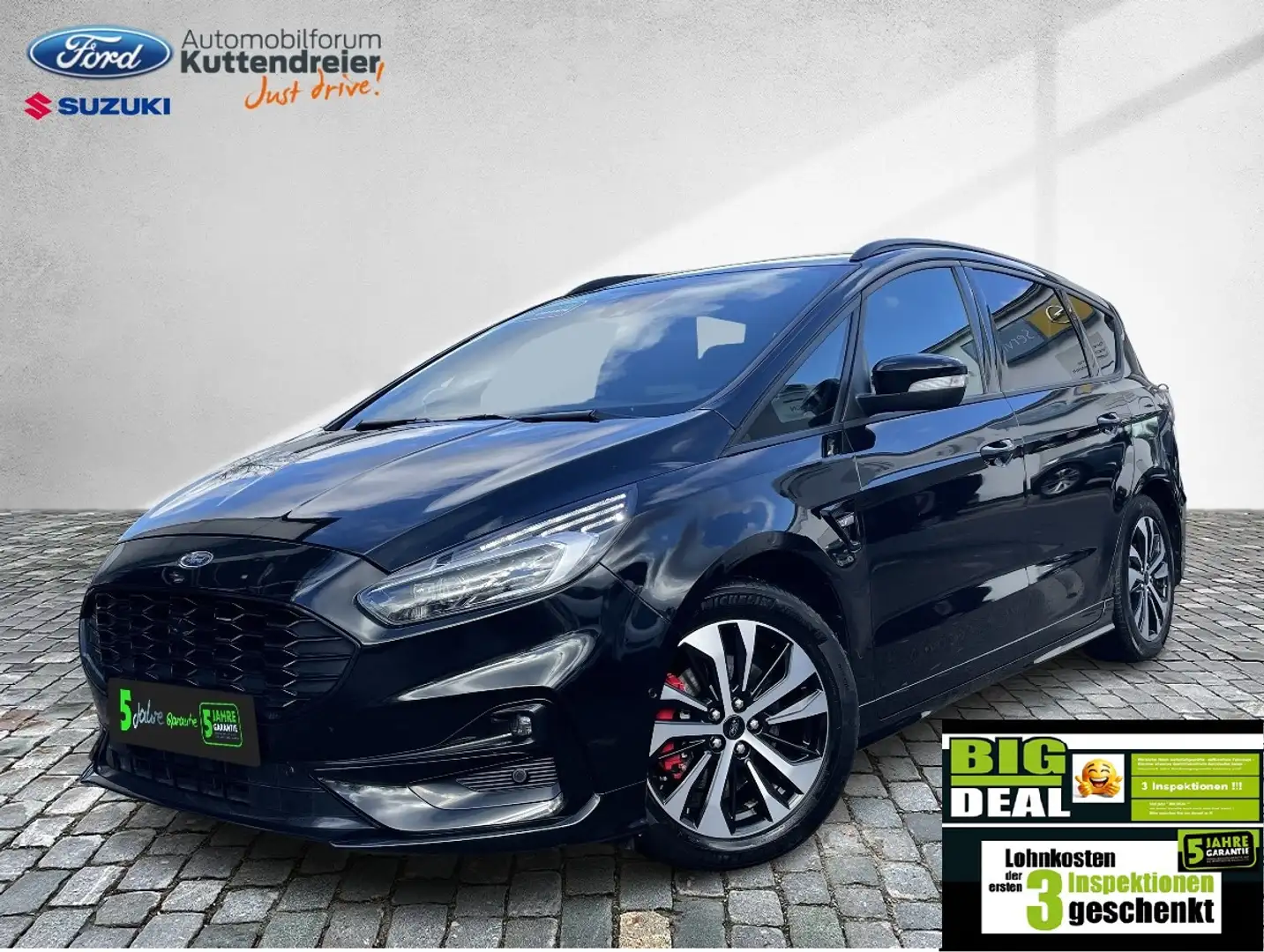 Ford S-Max ST-Line Navi 2xKamera Voll-LED Sitzmemory Schwarz - 1