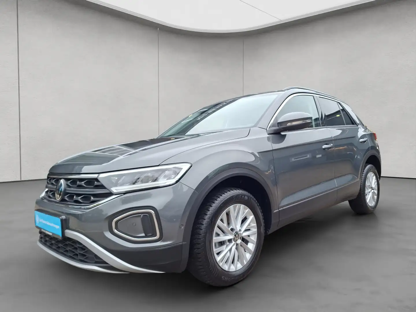 Volkswagen T-Roc 1.0 TSI Life NAVI PLA GJR SHZ auf Transpor Grau - 2