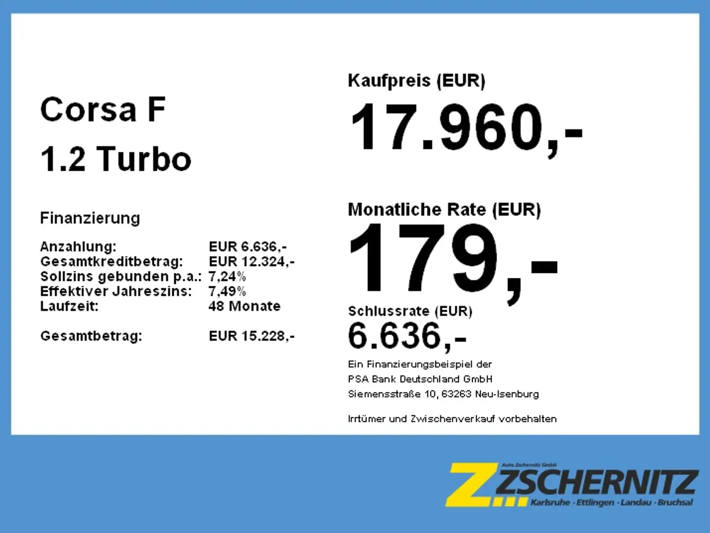 Opel Corsa F 1.2 Turbo GS LED+Navi+SHZ+Fernlichtass. Zwart - 2