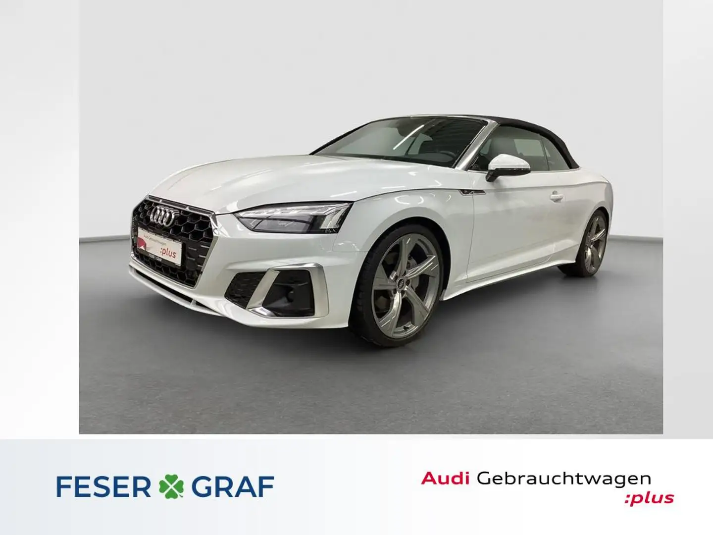 Audi A5 Cabrio S line 40 TFSI 150kW S tronic Matrix 360° B Weiß - 1