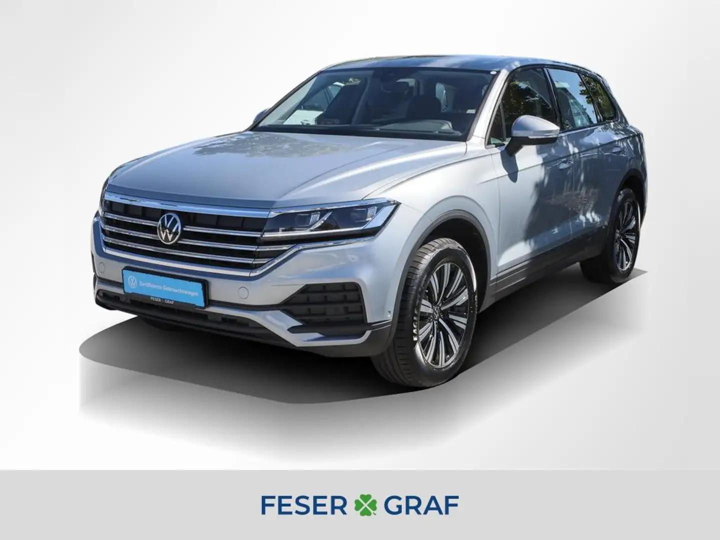 Volkswagen Touareg 3.0 TDI 4M ACC AHK LED Leder Navi RüKa Silber - 1