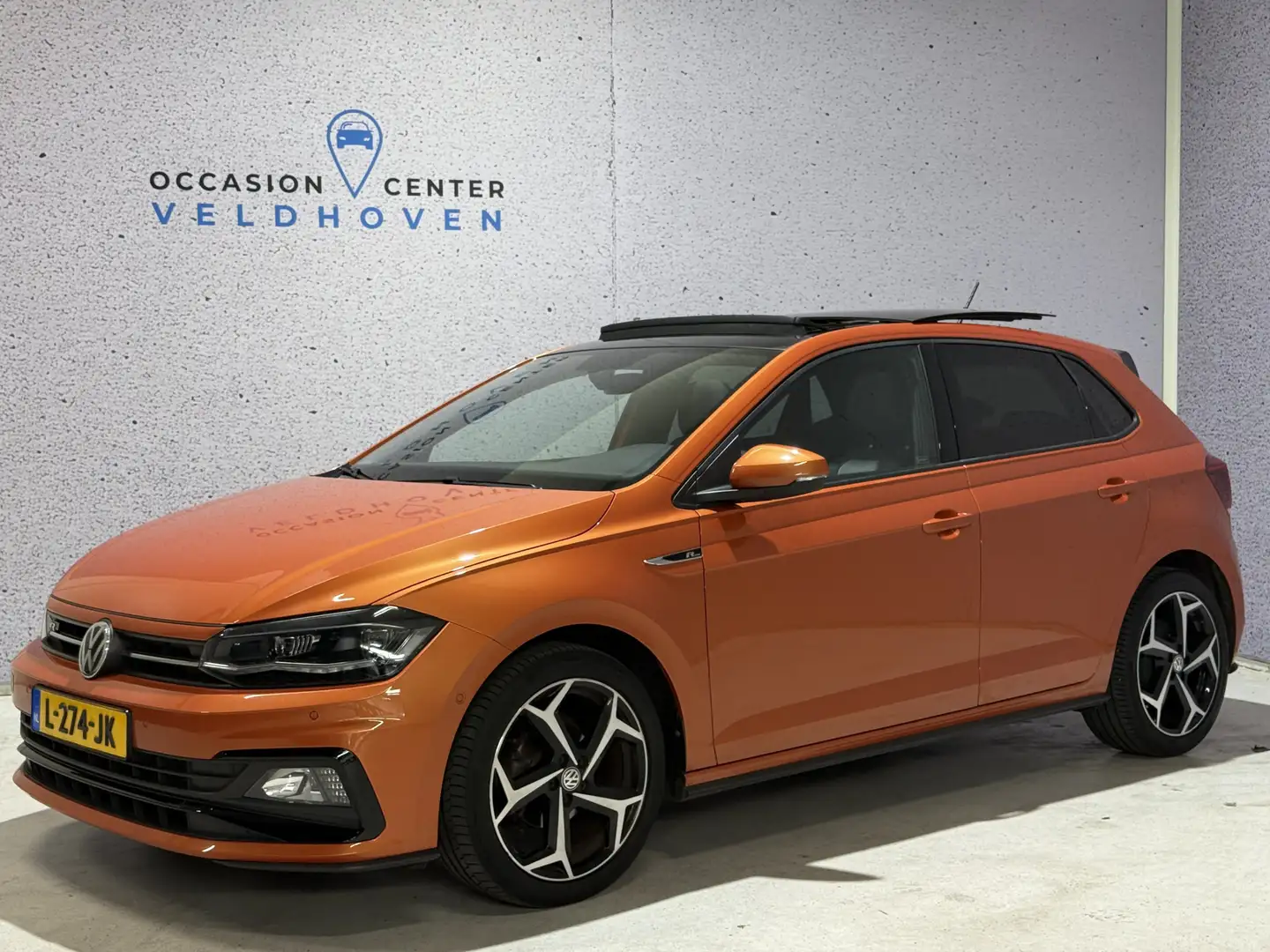 Volkswagen Polo 1.0 TSI Highline Business R AUTOMAAT // OPEN DAK / Orange - 1