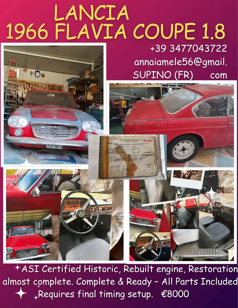 Lancia Flavia Rot - 1