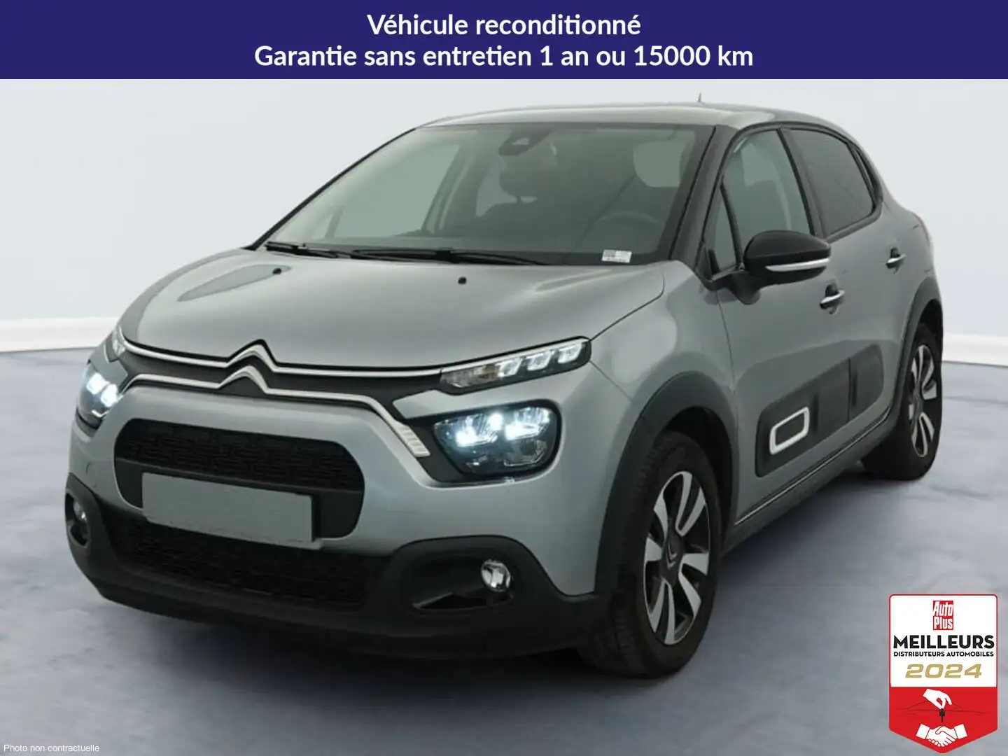 Citroen C3 PureTech 110 ch BVM6 Max Gris - 1