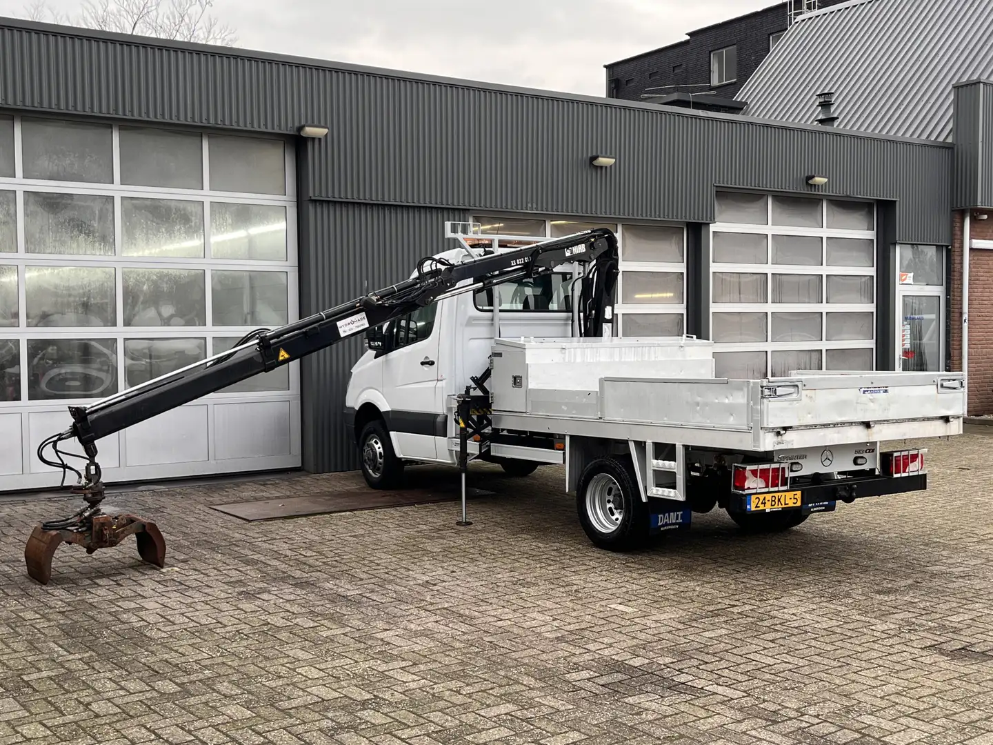 Mercedes-Benz Sprinter 513 2.2 Cdi 130pk Hiab 022 Laadkraan Knijper Rotat Wit - 2