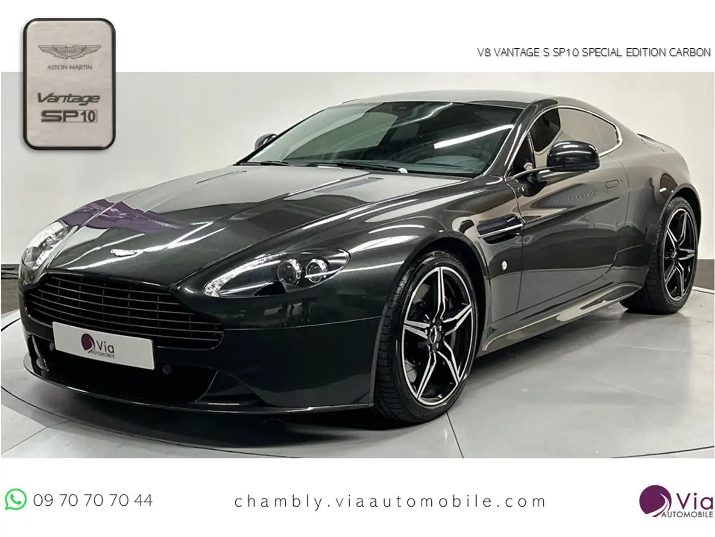 Aston Martin Vantage Vantage S Coupe  V8 Sp10 / Entretien ASTON MARTIN  Gris - 1