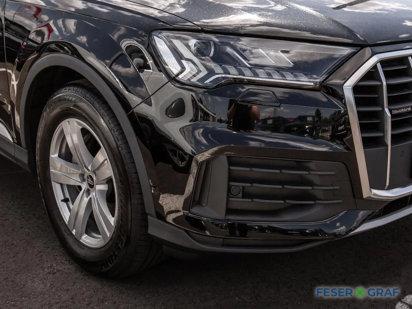 Audi Q7 50 TDI qu.,Matrix,AZV,ad.Air,Kamera,Navi+ Noir - 2