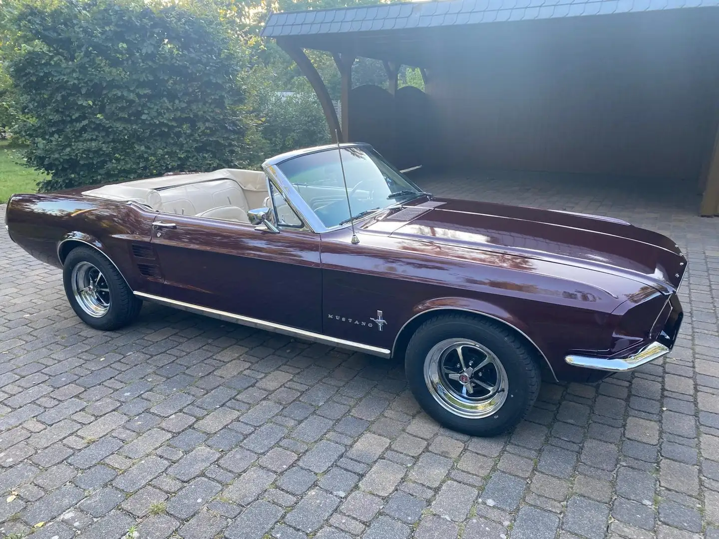 Ford Mustang Cabrio, 390ci V8 Big-Block, S-Code, Rarität! Rot - 2