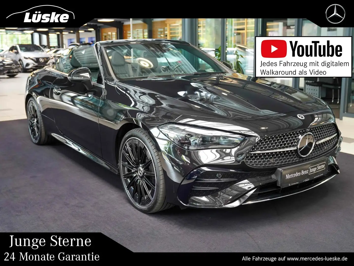 Mercedes-Benz CLE 220 CLE 220 d Cabrio AMG Line Leder Burmester KEYLES Noir - 1