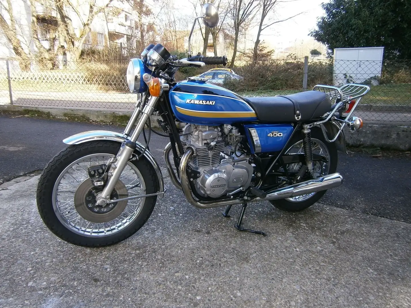 Kawasaki KZ 400 Albastru - 1
