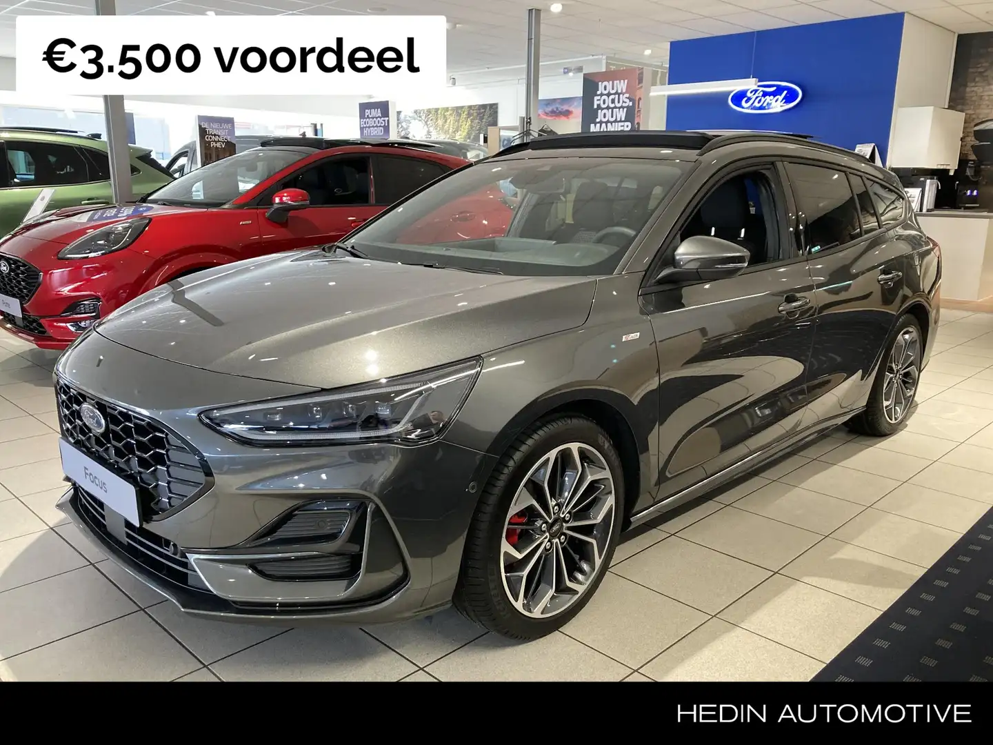 Ford Focus Wagon 1.0 EcoBoost Hybrid ST Line X | NU €8.000,- Grigio - 1