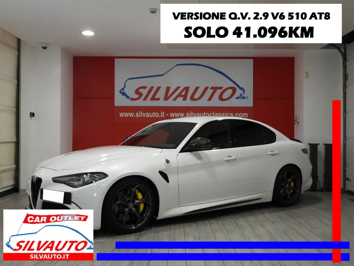Alfa Romeo Giulia QUADRIFOGLIO 2.9T V6 510 CV AT8 - SUPERCONDIZIONI Bianco - 1