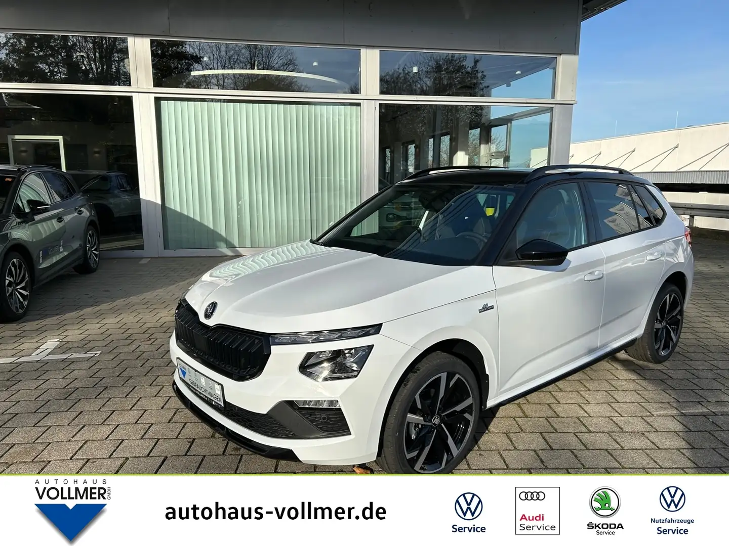 Skoda Kamiq 1.5 TSI DSG Monte Carlo AHK, KESSY, SHZ, LED, PDC Weiß - 1