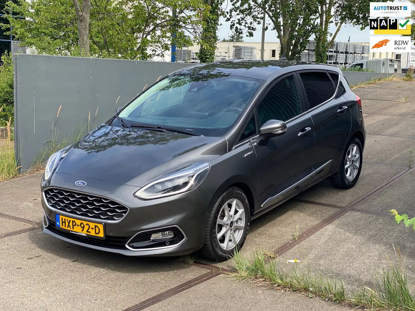 Ford Fiesta 1.0 EcoBoost 125Pk Vignale Automaat Leder Bomvoll Gris - 1