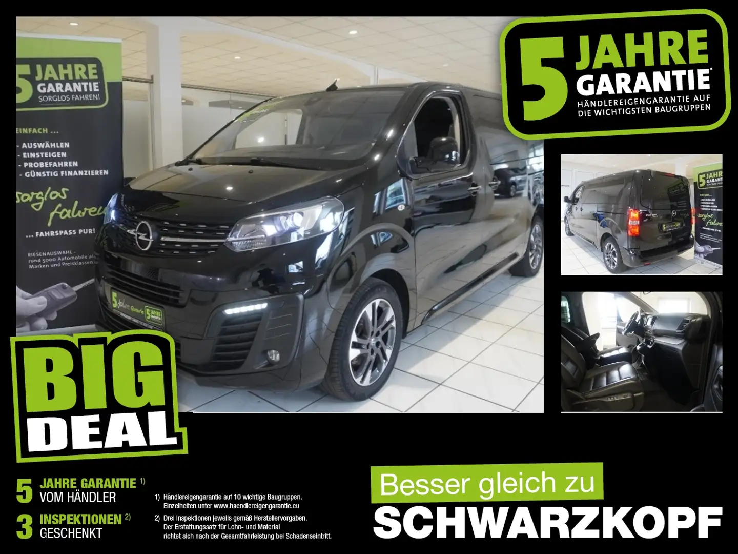 Opel Zafira Life 2.0D PanoramaDach,Navi,AHK,HeadUp Fekete - 1