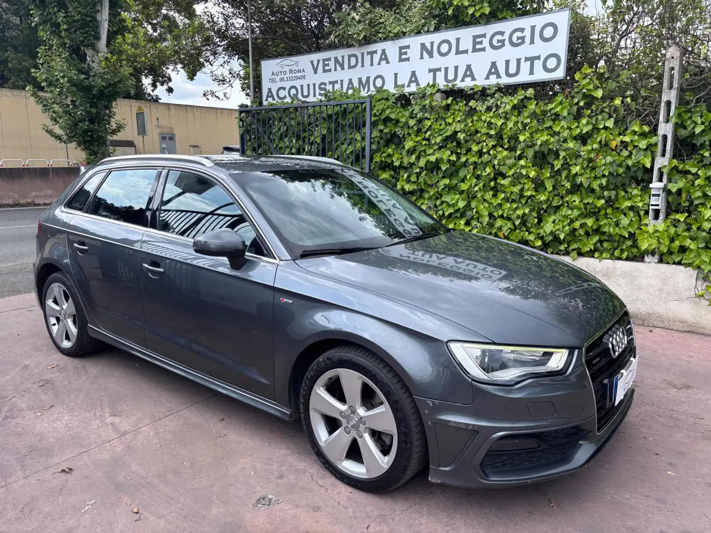 Audi A3 2.0 TDI 184 CV quattro S tronic, S line, Xeno, Nav Gris - 1