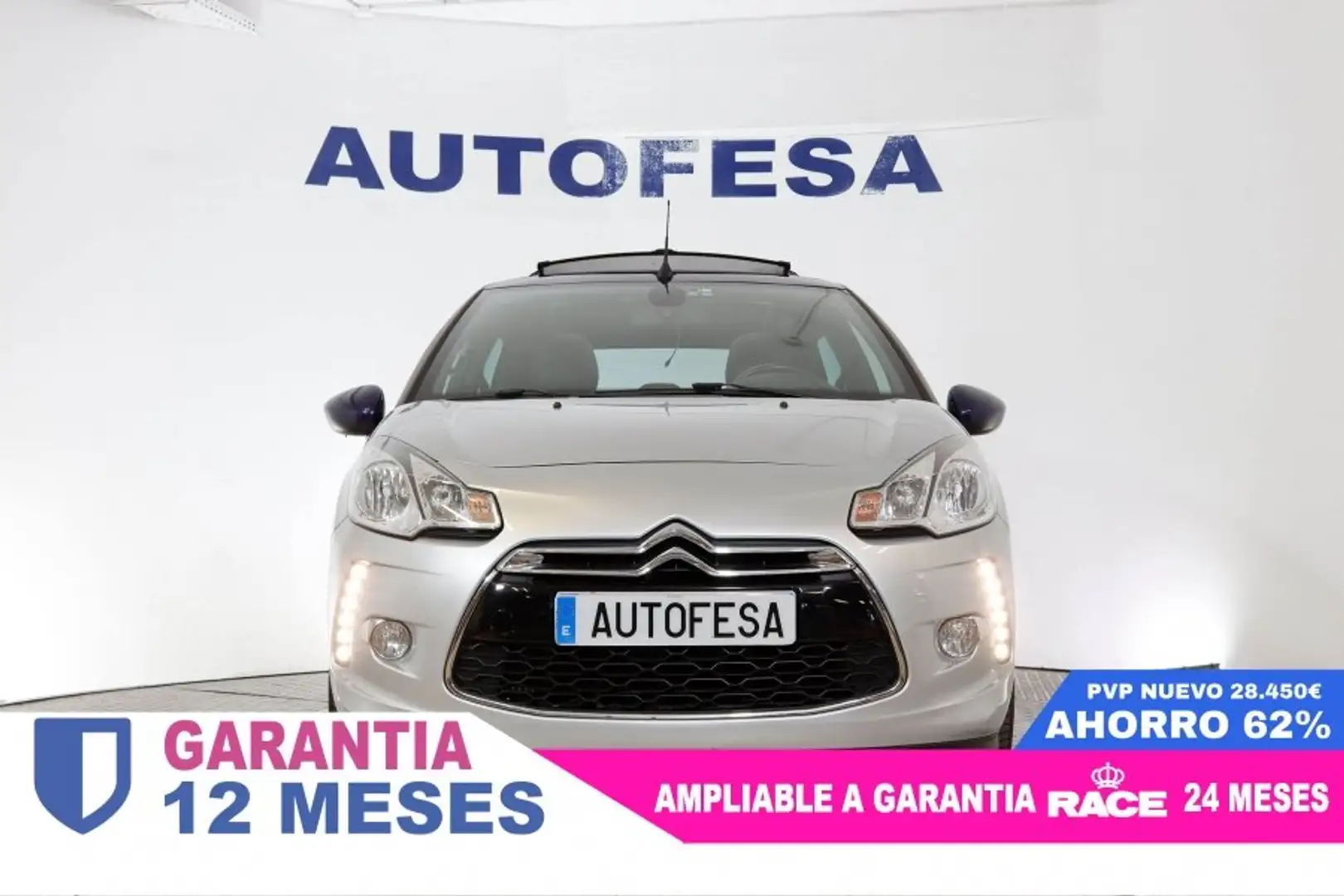 Citroen DS3 Cabriolet 1.2 Puretech So Chic 110cv S/S 2P # NAVY Gris - 2