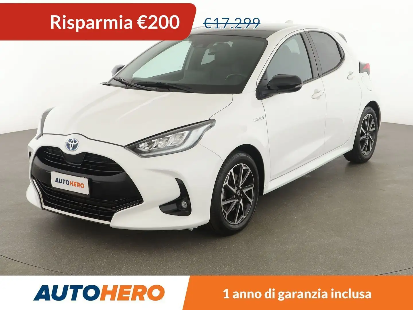Toyota Yaris 1.5 Hybrid Lounge FHEV Blanc - 1