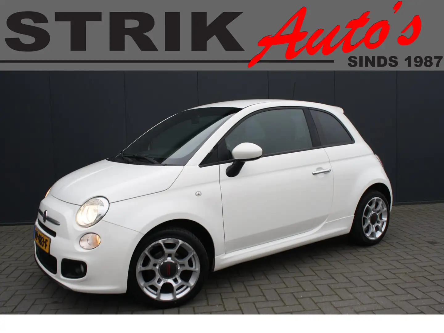 Fiat 500 1.2 Lounge AIRCO - PDC - 16" VELGEN Weiß - 1