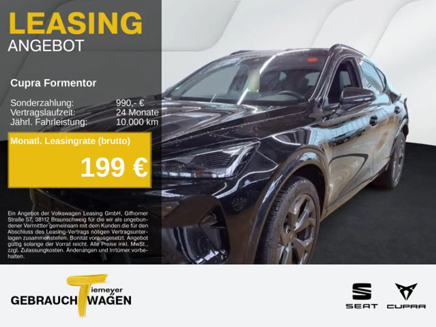 CUPRA Formentor 1.5 eTSI DSG SUPER-S 360° PARKLENK eKL Schwarz - 1