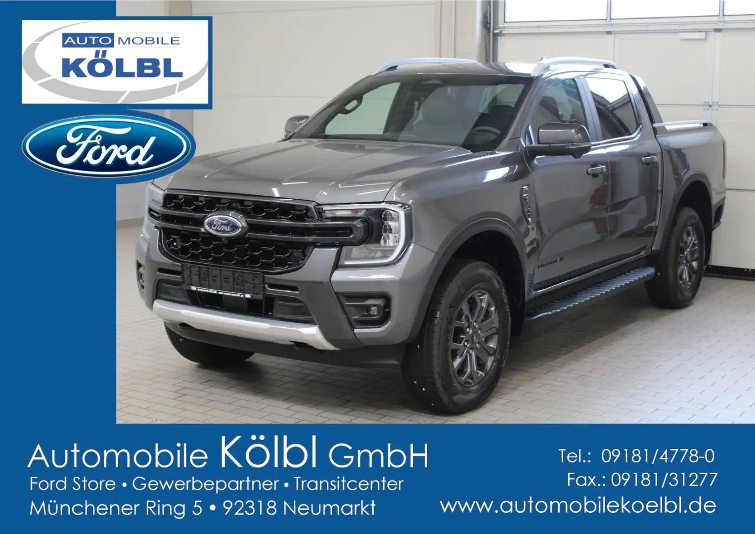 Ford Ranger Wildtrak DoKa 3.0 Aut,EL.ROLLO/AHK/1,99%* Grau - 1