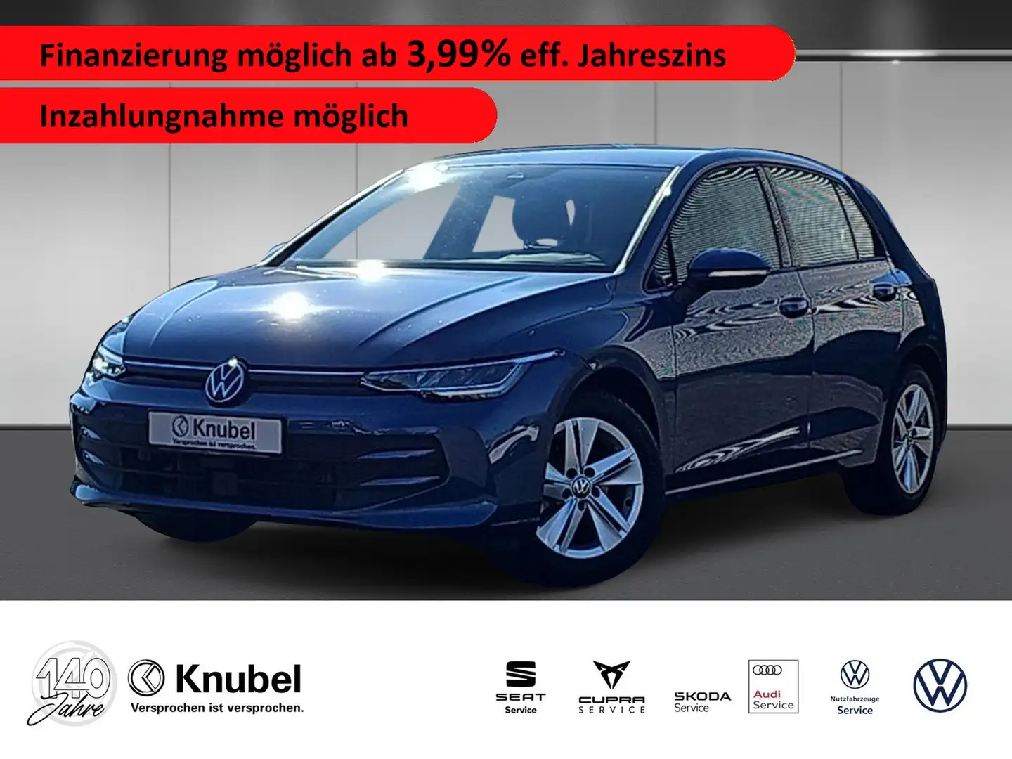 Volkswagen Golf VIII Life 1.5 TSI LED Navi AHK ACC Bleu - 1
