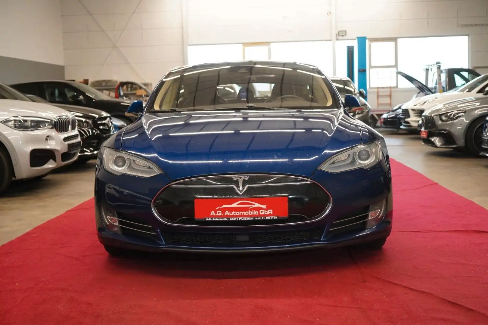 Tesla Model S 85 *HV-Batterie New*7sitzer*LED*Acc* Blau - 2