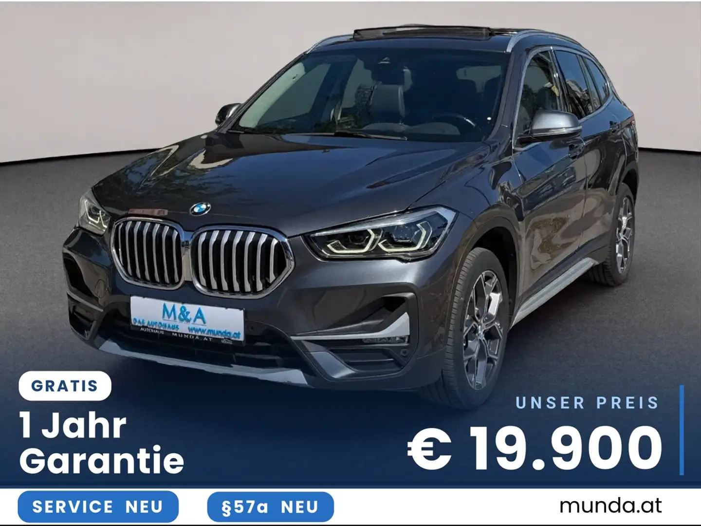 BMW X1 sDrive 16d/xLine/Autom./Pamorama/Erstb./Garantie Grau - 1