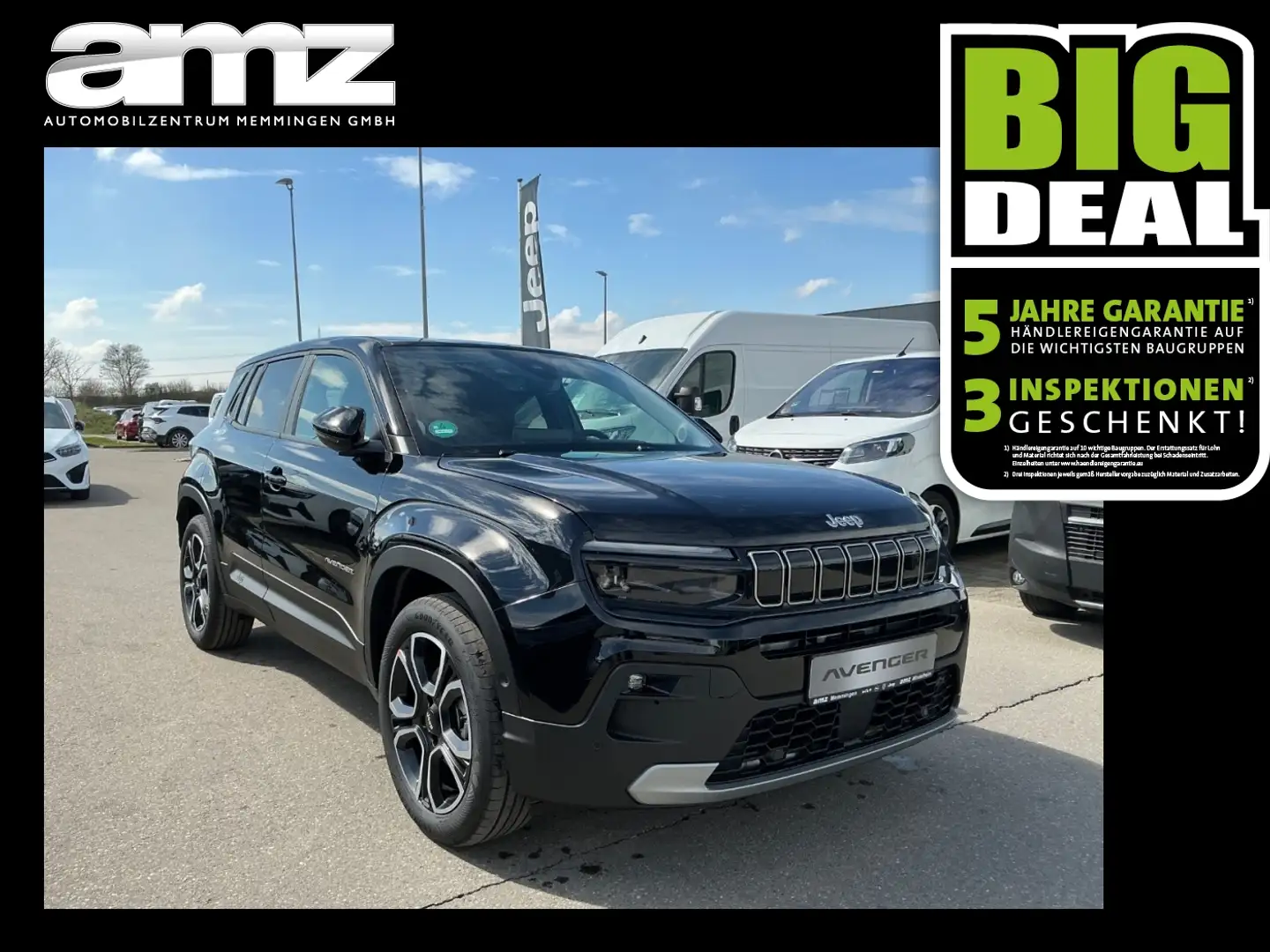 Jeep Avenger Summit Wärmepumpe*3-PhasenOnBoardCharger Noir - 1